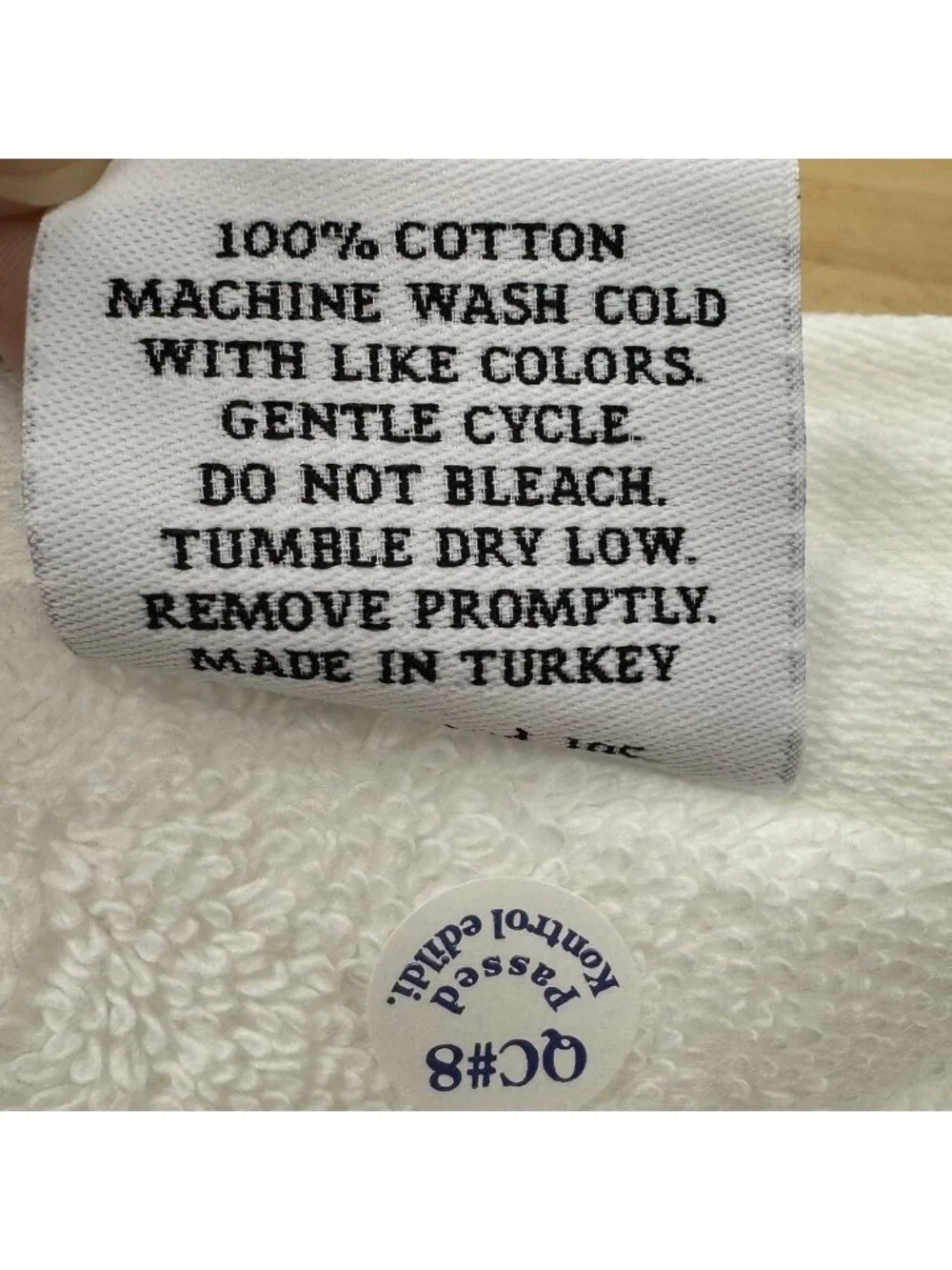 Quince Turkish Cotton Spa Washcloth Towels Set of 2 WHITE 12x12”